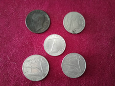 Lot of 5 Italy Coins  10