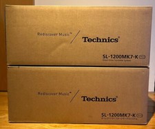 Technics SL-1200MK7-K Back 2 Unità Coppia Giradischi DJ Guida Diretta NUOVO