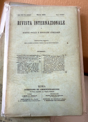 Rivista internazionale - rivista, di
