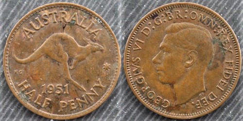 Australia penny 1951 - penny,