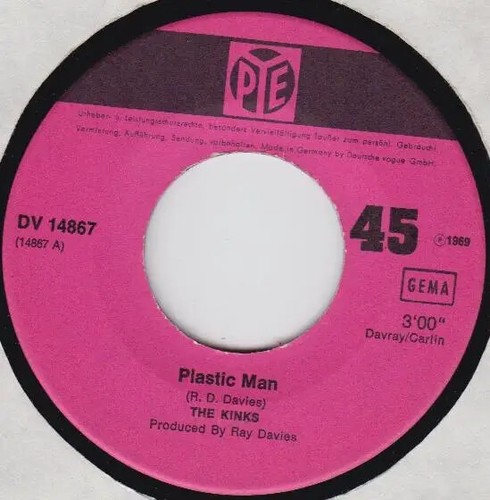 The kinks plastic man - plastic, vinile