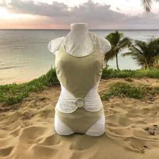 NINA27 – TRIKINI LUREX GOLD   S , M     SCONTO 50%