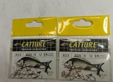 Ami Pesca Filpesca Catture Ref. 2029 N° 12 Higt Tech Carbon Hook Due Bustine 
