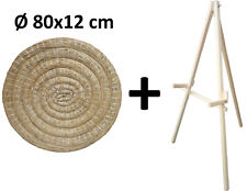 Tiro Con L'Arco Bersaglio di paglia Ø 80 x 12 cm + stand in legno