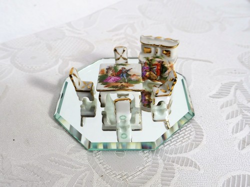 Limoges miniature tavolo - limoges, miniature,