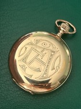 Pocket watch IWC " Ludwig Simon Berlin W " Gold 14 K Wonderful Vintage Rare