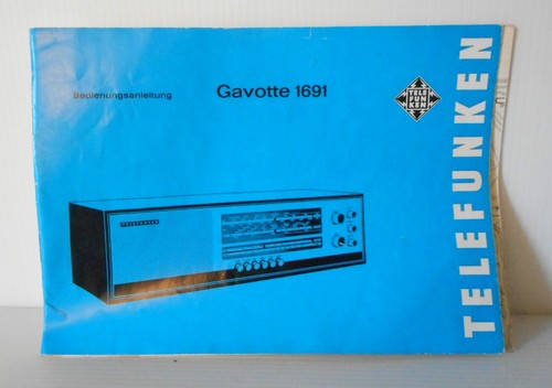 Telefunken gavotte 1691 - telefunken,