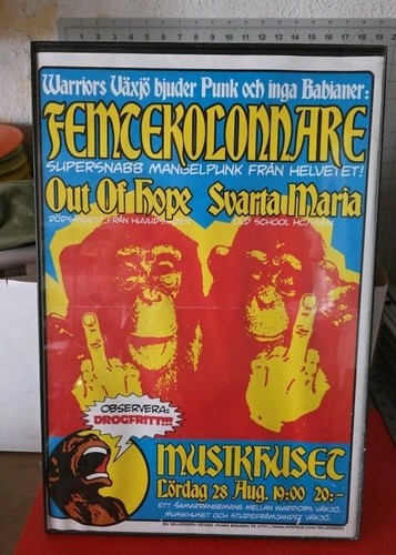 Poster evento punk rock