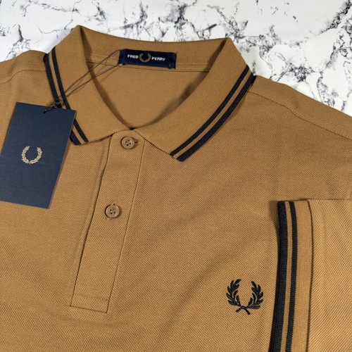 Polo uomo fred perry caramello - polo,