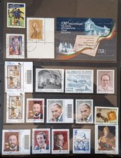 Italia usato 2009-17 francobolli (3 con codice a barre) +1 foglietto; viaggiati.