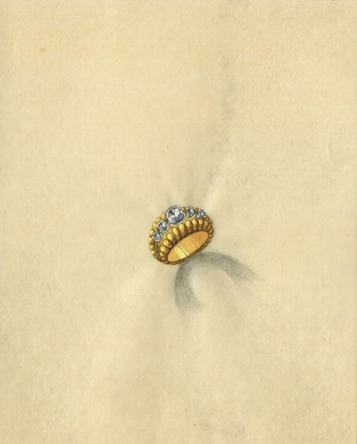 Anello con diamanti art deco - art,
