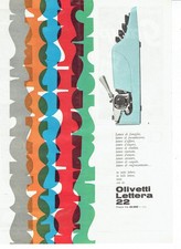 OLIVETTI LETTERA 22 ANNO 1962