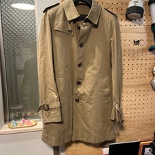 Burberry Black Label beige trench coat uomo stile classico M #EK AAA