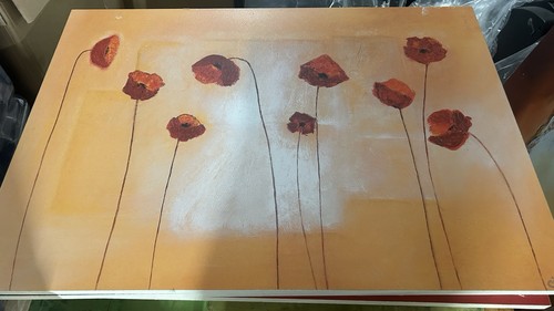 Quadro dipinto papaveri - , rossi