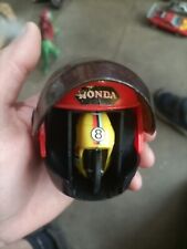 CASCO SHOEI CON MOTO ALL'INTERNO VINTAGE GIOCATTOLO D'EPOCA RARISSIMO Honda 8 Ok