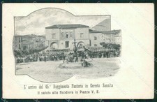 Benevento Cerreto Sannita 45º Reggimento Fanteria Militari cartolina QT7639
