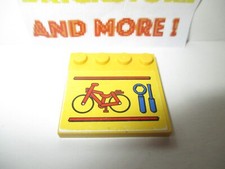 Lego - 1x Tile Stud 4x6 Red