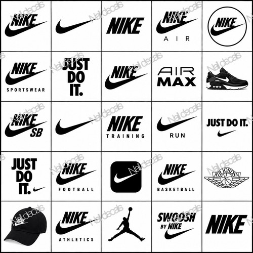 Nike decalcomanie unghie - decalcomanie,