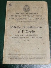Regno d'Italia - 1934 Patente di abilitazione di Primo Grado - Siena - Con Foto