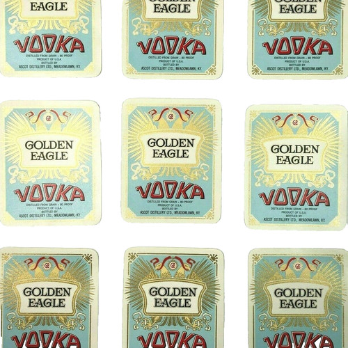Golden eagle vodka - golden,