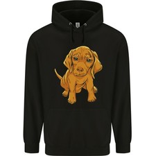 Ungherese Magyar Vizsla Cagnolino Uomo 80% Cotone Felpa con Cappuccio