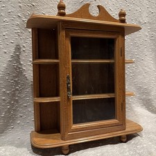 Vetrina Curio in legno vintage