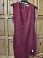 Abito rosso con spacco, Zuiki, taglia S