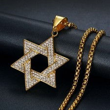 Collana Uomo Iced Out Ebraica