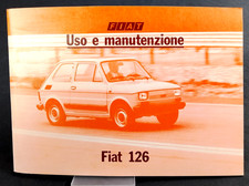 FIAT 126 Manuale Uso Manutenzione Instruction Manual