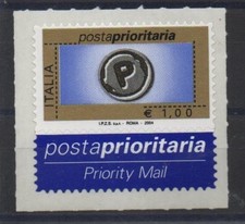2004 REPUBBLICA ITALIANA n. 2842 - POSTA PRIORITARIA 1 € - 1 V. MNH MF65082