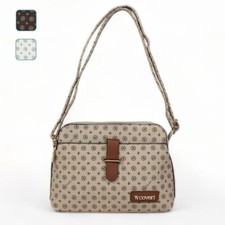 Borsetta tracolla donna Coveri borsa piccola tre scomparti firmata con logo