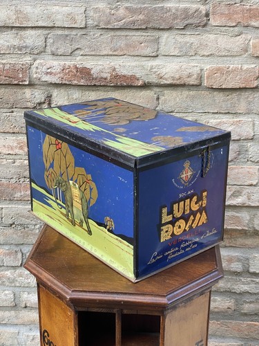 Antica scatola latta - scatola,