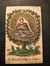Santino Canivet 1600 1700 XVIII Secolo Dipinto A Mano Santa Maria Maddalena 