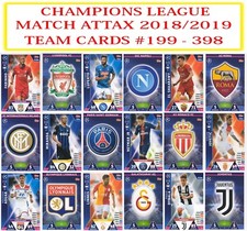 Topps Champions League Match Attax 2018 2019 18 19 carte squadra #199 - 396