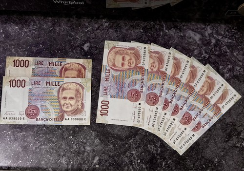 Lotto banconote 1000 lire - lotto, 8