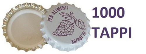 1000 pezzi tappi corona - 1000,