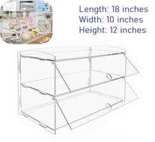 Vetrina 2 livelli acrilico