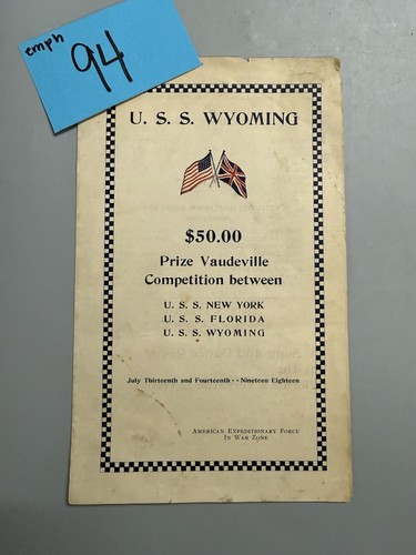 Wwi navy uss wyoming - wwi,