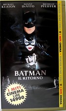 BATMAN IL RITORNO TIM BURTON 1992 VIDEOCASSETTA VHS KEATON PFEIFFER WARNER
