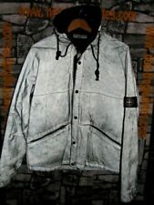 Vintage Stone Island by Osti  antiqued reflective silver   jacket '80 Italy made
