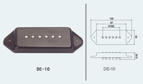 Pickup p90 dogear nero manico - p90,