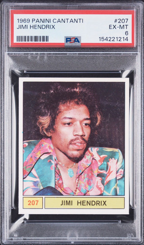 1969 panini cantanti 207 - panini, jimi