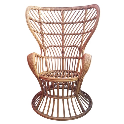 Sedia poltrona anni bambù - sedia,