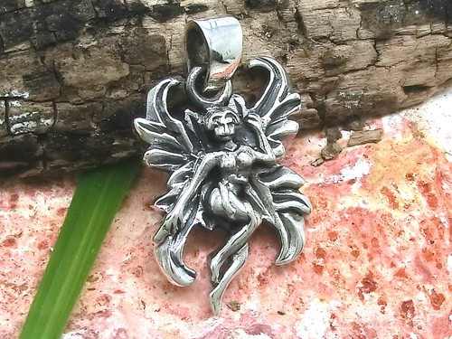 Collana elfo ciondolo - , argento