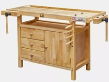 Holzmann banco pialla banco da lavoro WB138C armadio 1380x620x840 + gancio panca + aste di supporto