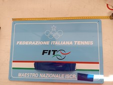 Adesivo targa maestro tennis