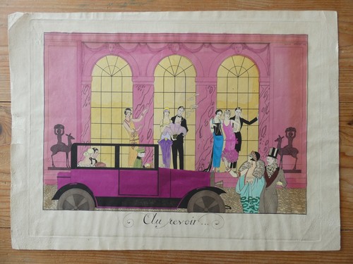 Gravure ancienne art deco - ancienne,