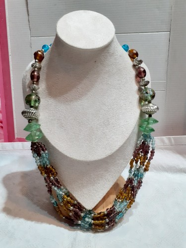 Collana vintage vetro - in,