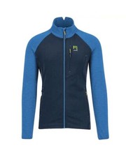 - Karpos Pizzocco Evo Fleece Pile Full Zip Uomo, Outer Space/Indigo Bunting