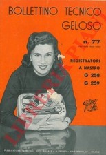 Geloso - Bollettino tecnico